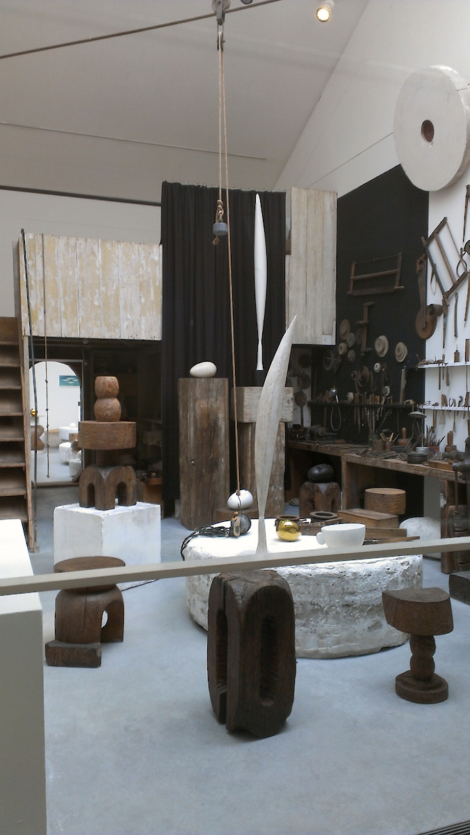 Vue de l'atelier Brancusi