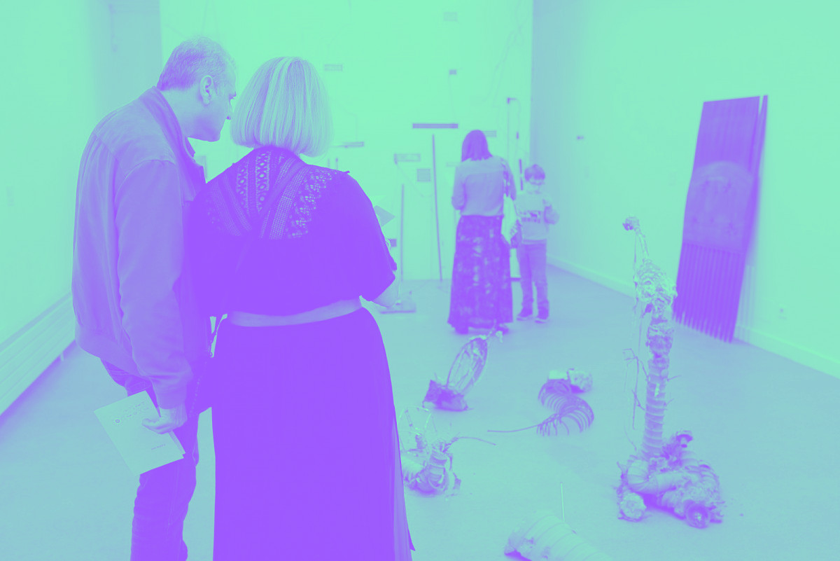 Vue du vernissage de l'exposition à partir de là, CACC, 2022