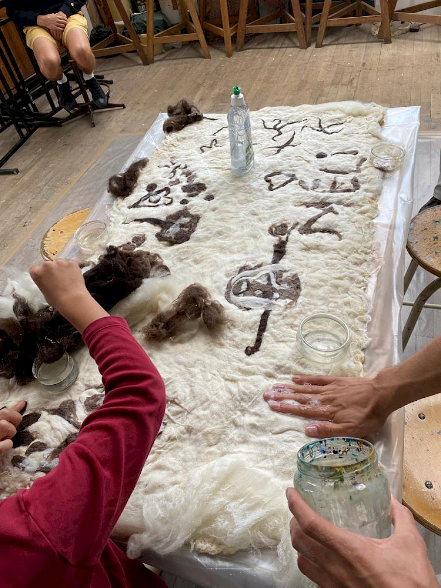 Atelier Journées européennes du patrimoine par le collectif à autre voix, avec Noe Leleu au CACC, 2022